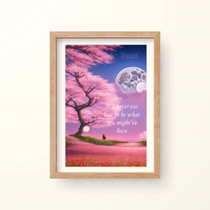 It’s never too late to be what you might’ve been | Inspiration | Magical | Digital Downloads | Prints